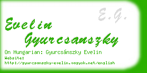 evelin gyurcsanszky business card