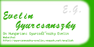 evelin gyurcsanszky business card